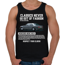 PRINTFASHION mercedes - Férfi atléta - Fekete atléta, trikó