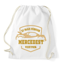 PRINTFASHION Mercedes sofőr - Sportzsák, Tornazsák - Fehér tornazsák