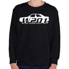 PRINTFASHION Mercedes w201 - Gyerek pulóver - Fekete