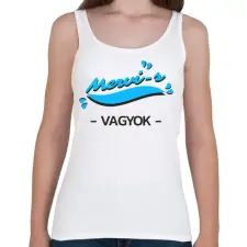 PRINTFASHION Merci-s vagyok autós póló - Női atléta - Fehér női trikó