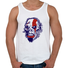 PRINTFASHION Mérges gorilla - Férfi atléta - Fehér atléta, trikó