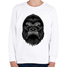 PRINTFASHION Mérges Gorilla - Gyerek pulóver - Fehér gyerek pulóver, kardigán