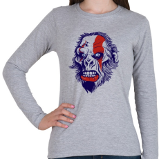 PRINTFASHION Mérges gorilla - Női hosszú ujjú póló - Sport szürke