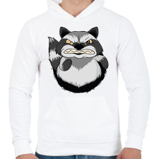 PRINTFASHION Mérges mosómedve - Férfi kapucnis pulóver - Fehér női pulóver, kardigán