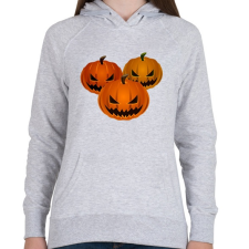 PRINTFASHION Mérges tökfejek - Női kapucnis pulóver - Sport szürke női pulóver, kardigán