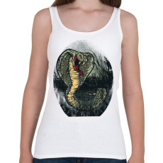 PRINTFASHION Mérgeskígyó grafika - Női atléta - Fehér