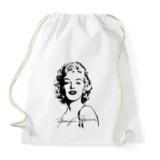 PRINTFASHION merilyn monroe - Sportzsák, Tornazsák - Fehér tornazsák