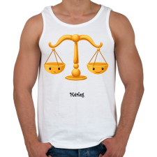 PRINTFASHION Mérleg - Férfi atléta - Fehér atléta, trikó