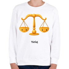 PRINTFASHION Mérleg - Gyerek pulóver - Fehér gyerek pulóver, kardigán