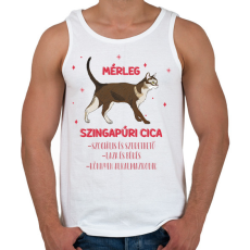 PRINTFASHION Mérleg - Szingapúri cica - Férfi atléta - Fehér