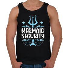 PRINTFASHION Mermaid security - Férfi atléta - Fekete atléta, trikó