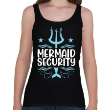 PRINTFASHION Mermaid security - Női atléta - Fekete női trikó