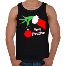 PRINTFASHION Merry Christmas - Férfi atléta - Fekete atléta, trikó