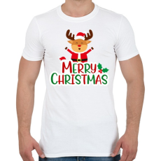 PRINTFASHION merry christmas - Férfi póló - Fehér