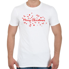 PRINTFASHION Merry Christmas  - Férfi póló - Fehér