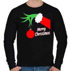 PRINTFASHION Merry Christmas - Férfi pulóver - Fekete