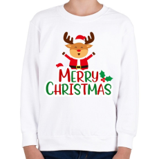 PRINTFASHION merry christmas - Gyerek pulóver - Fehér