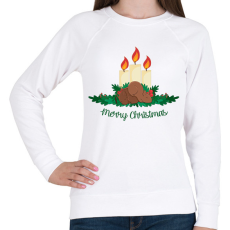 PRINTFASHION Merry Christmas - Női pulóver - Fehér