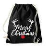 PRINTFASHION Merry Christmas - Rudolph - Sportzsák, Tornazsák - Fekete