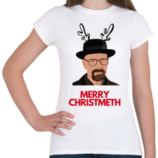 PRINTFASHION Merry Christmeth - Női póló - Fehér női póló