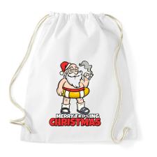 PRINTFASHION MERRY FUCKING CHRISTMAS 3 - Sportzsák, Tornazsák - Fehér tornazsák