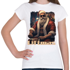 PRINTFASHION Merry Liftmas - Női póló - Fehér