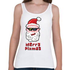 PRINTFASHION Merry Pixmas Karácsonyi ajándék - Női atléta - Fehér
