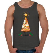 PRINTFASHION Merry Pizzamas - Férfi atléta - Sötétszürke atléta, trikó