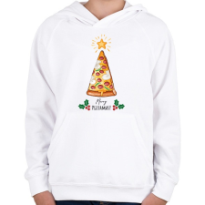 PRINTFASHION Merry Pizzamas - Gyerek kapucnis pulóver - Fehér gyerek pulóver, kardigán