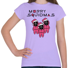 PRINTFASHION Merry Squidmas - Squid Game - Női póló - Viola