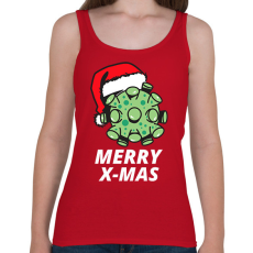 PRINTFASHION MERRY X-MAS  - Női atléta - Cseresznyepiros