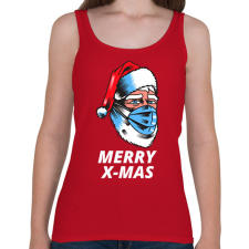 PRINTFASHION MERRY X-MAS - Női atléta - Cseresznyepiros női trikó