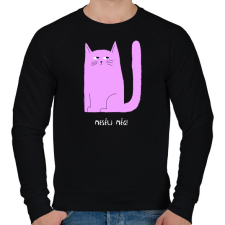 PRINTFASHION MESELJ MEG - Férfi pulóver - Fekete férfi pulóver, kardigán