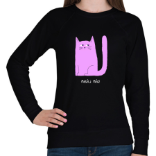 PRINTFASHION MESELJ MEG - Női pulóver - Fekete női pulóver, kardigán