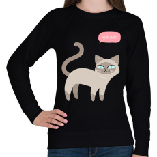 PRINTFASHION Mesélj még - Női pulóver - Fekete