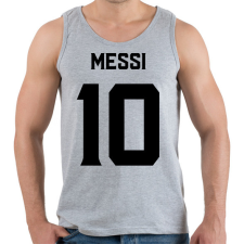 PRINTFASHION MESSI BLACK - Férfi atléta - Sport szürke atléta, trikó