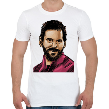 PRINTFASHION Messi - Férfi póló - Fehér férfi póló