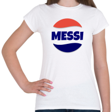 PRINTFASHION MESSI - Női póló - Fehér női póló