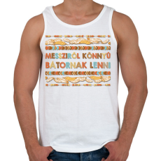 PRINTFASHION Messziről könnyű - Omaha - Férfi atléta - Fehér