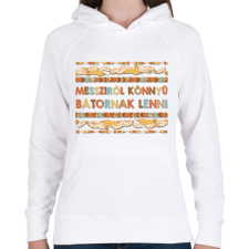 PRINTFASHION Messziről könnyű - Omaha - Női kapucnis pulóver - Fehér női pulóver, kardigán