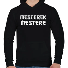 PRINTFASHION MESTEREK MESTERE - Férfi kapucnis pulóver - Fekete