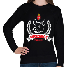 PRINTFASHION Mészáros mester - Női pulóver - Fekete