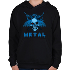 PRINTFASHION METAL KOPONYA - Gyerek kapucnis pulóver - Fekete gyerek pulóver, kardigán