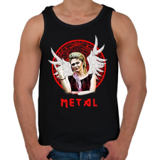 PRINTFASHION metal lady - Férfi atléta - Fekete atléta, trikó