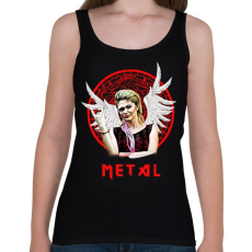 PRINTFASHION metal lady - Női atléta - Fekete