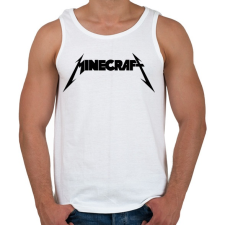 PRINTFASHION METÁL minecraft - Férfi atléta - Fehér atléta, trikó