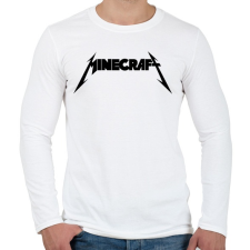 PRINTFASHION METÁL minecraft - Férfi hosszú ujjú póló - Fehér férfi póló