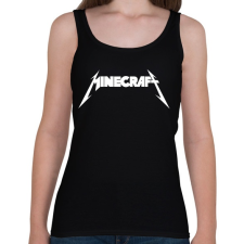 PRINTFASHION METÁL minecraft - Női atléta - Fekete női trikó