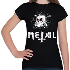 PRINTFASHION metal - Női póló - Fekete női póló