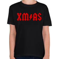 PRINTFASHION Metal XMAS - Gyerek póló - Fekete gyerek póló
